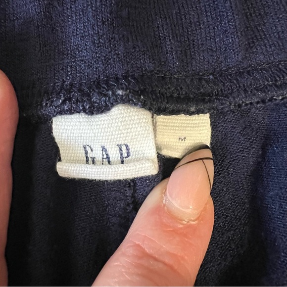 Gap Navy Side Stripe Wide leg Lounge Pants SZ MED - Picture 4 of 5